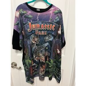 Jurassic Park full front print tshirt- size 3XL